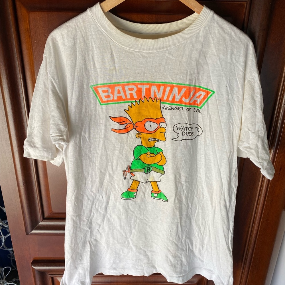 Vintage 90’s Proace Bart Simpson BartNinja Avenger Of Evil Graphic tee